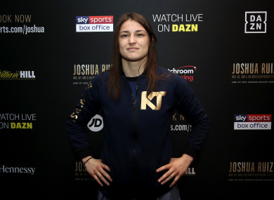 Katie Taylor at the welcome reception in New York.