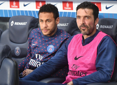 Buffon has featured 24 times for PSG this season.