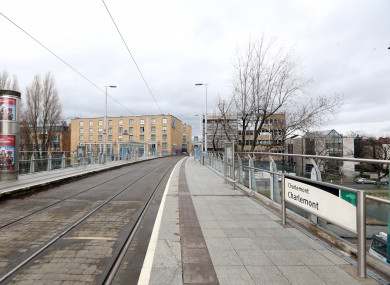 Charlemont Luas stop, where the Metrolink will now terminate following updated plans to the project