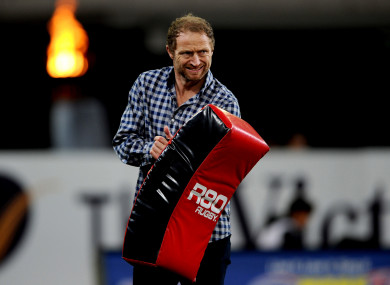 Brown during a Highlanders warm-up in 2017.