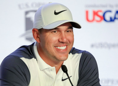 Brooks Koepka at the U.S. Open on Tuesday
