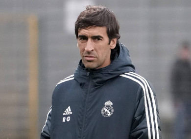 Raul is progressing up the coaching ranks at Madrid.