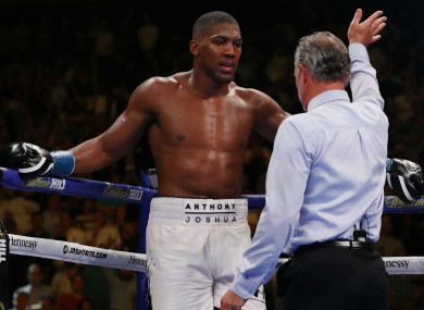 The moment Anthony Joshua lost his world titles