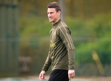 The French defender was due to travel with Arsenal today.