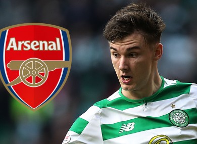 Celtic's Kieran Tierney is a target for Arsenal.