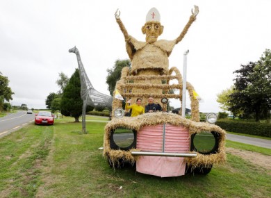 Pope scarecrow from the 2018 Durrow Scarecrow Festival.