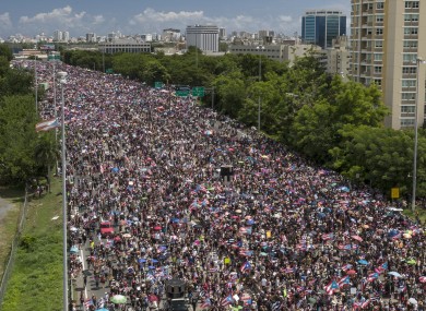 Thousands take to the streets in the island's capital.