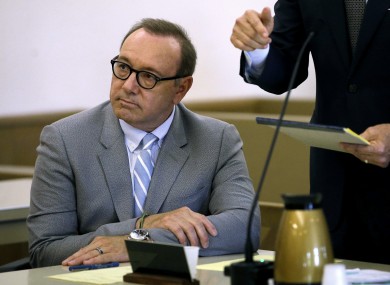 Kevin Spacey attends a pretrial hearing at district court in Nantucket, Massachusetts (file photo)