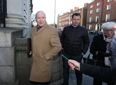 Brian Stack's family attend meeting with then Taoiseach Enda Kenny in 2017.