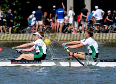 Aifric Keogh and Emily Hegarty were part of the Irish team that reached the semi-finals.