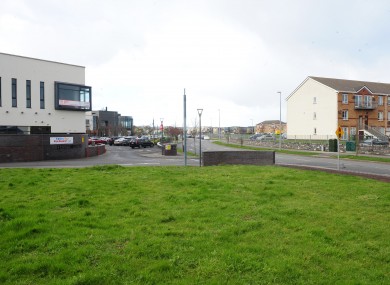 The area of the proposed development next to a Montessori.