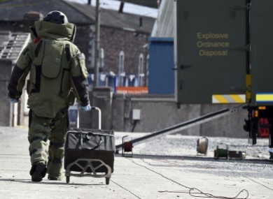 A file photo of the army's bomb squad.