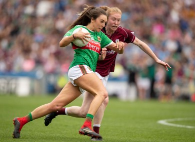 Niamh Kelly takes on Louise Ward at Croker.