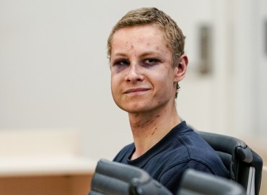 Suspect Philip Manshaus appears in court, in Oslo, Norway