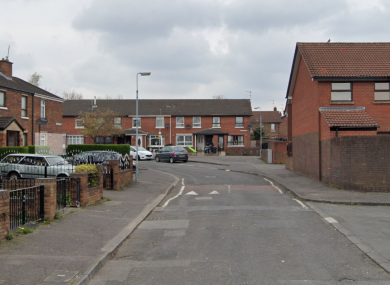 The incident took place on Osman Street in west Belfast.