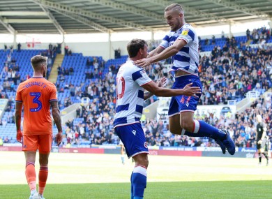 George Puscas celebrates for Reading