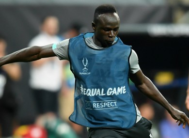 Liverpool forward Sadio Mane