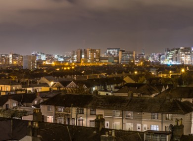 File photo. Dublin at night.