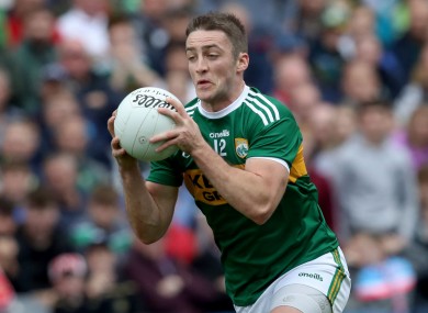 O'Brien in action for Kerry against Tyrone.