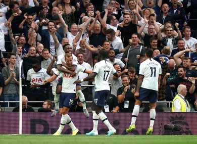 Kane scored twice late on for Spurs.