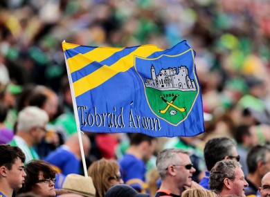 A general view of a Tipperary flag.