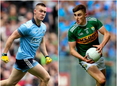 Dublin's Con O'Callaghan and Kerry's Sean O'Shea.