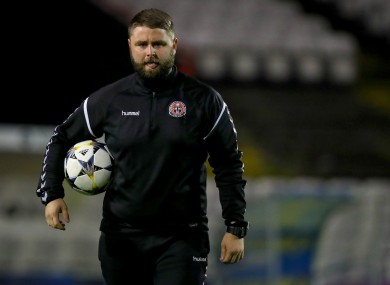 Bohs U19s manager Craig Sexton.