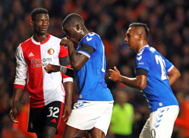 Rangers' Sheyi Ojo celebrates scoring.