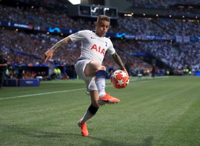 Trippier in action for Spurs prior to his move to La Liga.