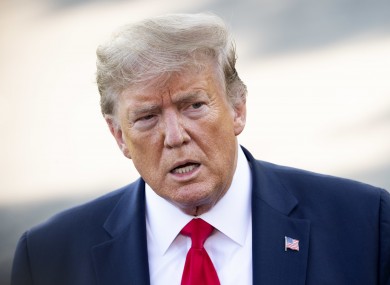 US President Donald Trump