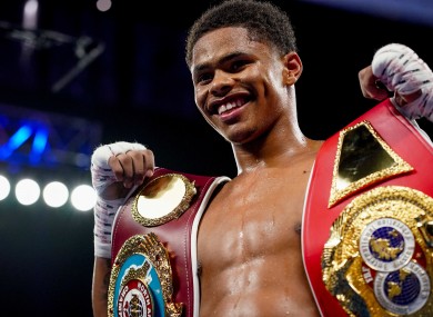 Shakur Stevenson (file pic).