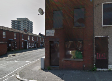 The Spamount Street area of Belfast.