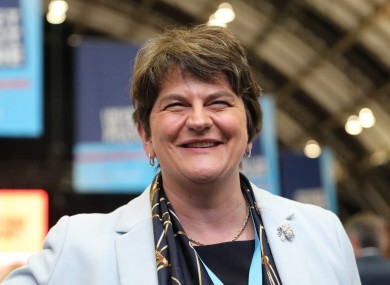DUP leader Arlene Foster.