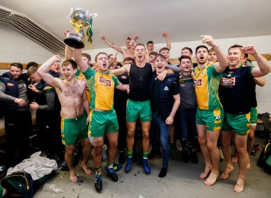 Corofin celebrate their Connacht final victory over Ballintubber last year.