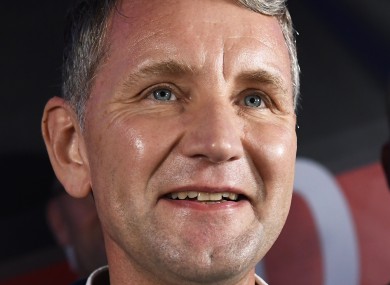 Thuringia's AfD faction leader Bjoern Hoecke pictured yesterday.