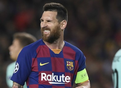 Lionel Messi (file pic).
