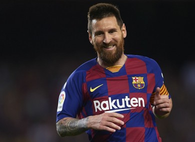Lionel Messi won the European Golden Shoe for the sixth time.