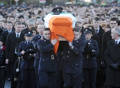 Funeral of Garda Adrian Donohoe.