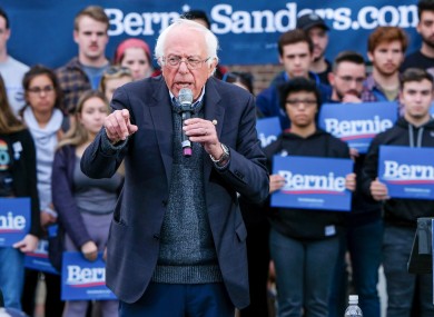 Presidential candidate Bernie Sanders.