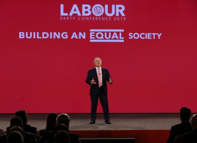 Howlin spoke to party delegates at the party's annual conference last night.