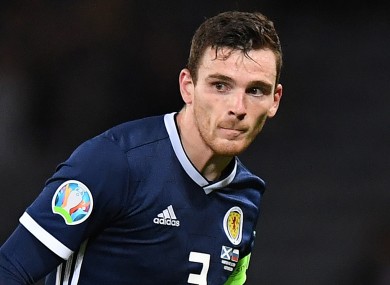 Liverpool and Scotland defender Andy Robertson.
