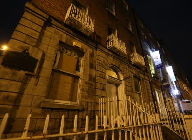 34 North Frederick Street shortly after it was occupied by protesters