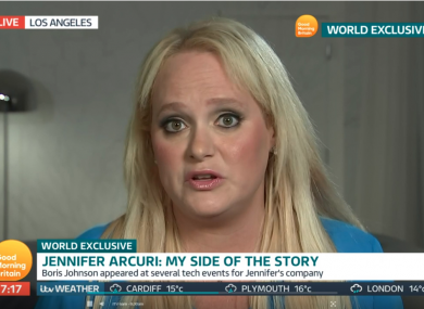 Arcuri speaking to ITV's Good Morning Britain last month