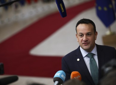 Varadkar says the political landscape in the North has shifted in the last few elections.