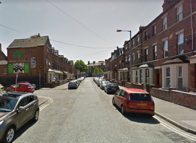 Atlantic Avenue in Belfast, where the aggravated burglary took place.