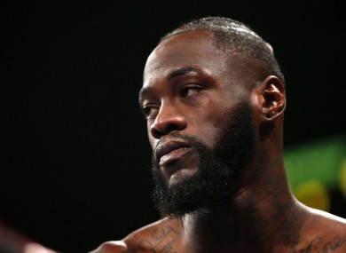 WBC heavyweight champion Deontay Wilder.