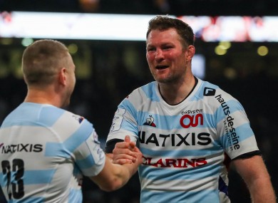 File photo: Donnacha Ryan celebrates with Finn Russell earlier this month.
