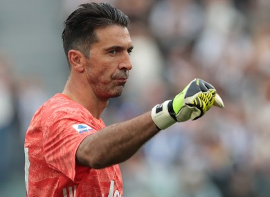 Juventus goalkeeper Gianluigi Buffon.