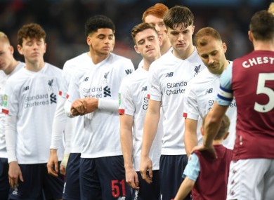Liverpool's young side meet their Villa counterparts.