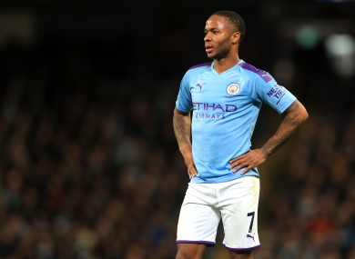 Manchester City's Raheem Sterling (file pic)